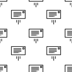 message icon pattern. Seamless message pattern on white background.