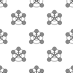 network icon pattern. Seamless network pattern on white background.