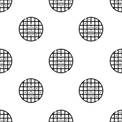 grid icon pattern. Seamless grid pattern on white background.