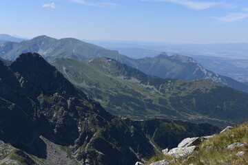 Kościelec, szczyt, Tatry, lato, góry, TPN