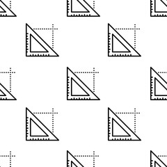 triangle icon pattern. Seamless triangle pattern on white background.