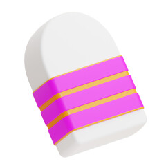 eraser illustration 3d