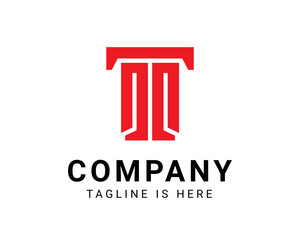 Letter T abstract logo design company