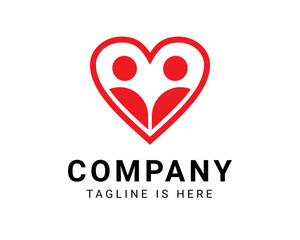 love people care logo design