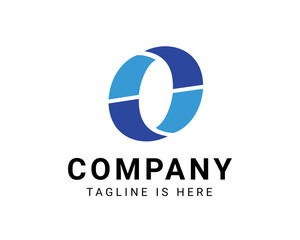 Letter O modern logo