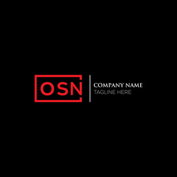 OSN letter logo creative design. OSN unique design.
