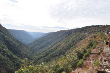 Naklejka premium landscape in the mountains