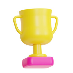trophy illustration 3d