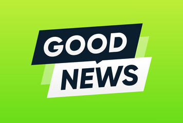 Good News Speech bubble banner illustration vector design