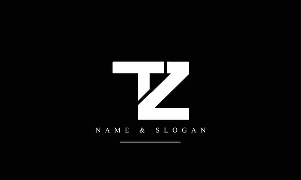 TZ, ZT, T, Z abstract letters logo monogram