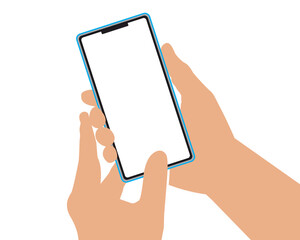 mobile in hand vector tool