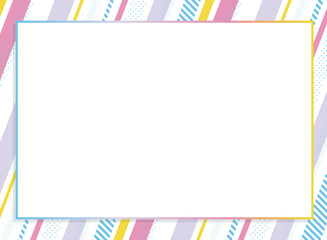 カラフルでポップなかわいいフレーム