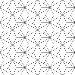 Seamless geometric background for your designs. Modern vector black and white ornament. Geometric abstract pattern