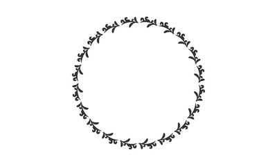  Frame leave vector. Hand Drawn Floral frame. Floral vintage decorative floral frame.