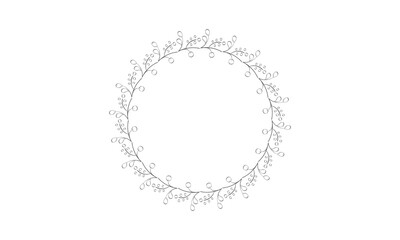  Frame leave vector. Hand Drawn Floral frame. Floral vintage decorative floral frame.