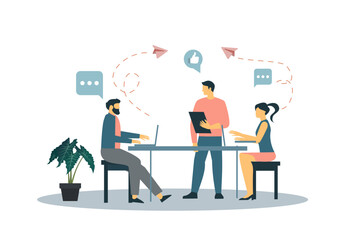 Business motivation. Finance target. Solution searching. Business growth, business plan, goal setting concept. Vector isolated concept creative illustration.
