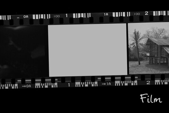 (35 mm.) film collections frame.With black space.film camera.film template	