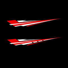 car wrapping decal vector. racing car decals
