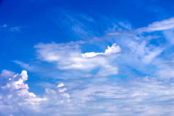 Blue sky with white clouds