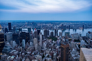 New York skyline night