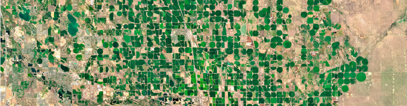 Greeley Fields, US, Circular Pivot Irrigation  Fields 