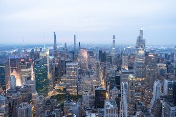 Fototapeta na wymiar New York skyline night