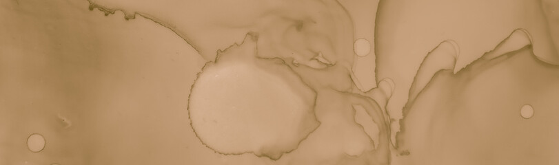 Beige Coffee Splash. Dirty Blots Pattern. Aged