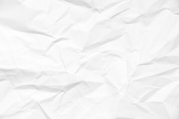 Grunge wrinkled white color paper textured background