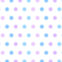 シンプルでふんわりとした水玉のパターンイラスト