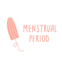 Female tampon, regular menstrual cycle concept. Women period, menstruation, premenstrual syndrome, uterus. Hand draw vector illustrations. - 522033500