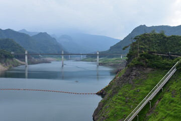 Obraz na płótnie Canvas 群馬県吾妻郡　八ッ場ダムの風景