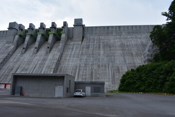 群馬県吾妻郡 八ッ場ダムの風景