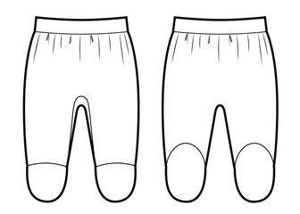 Vector illustration of baby pants.