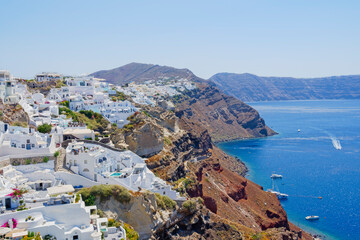 The whitewashed buildings of Oia, Santorini