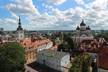 Obraz premium Panoramic view of Tallinn Old Town