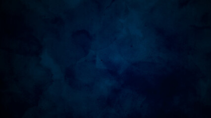 dark blue smoke background, navy blue watercolor and paper texture. beautiful dark gradient hand drawn by brush grunge background. watercolor wash aqua painted texture close up, background with rays.