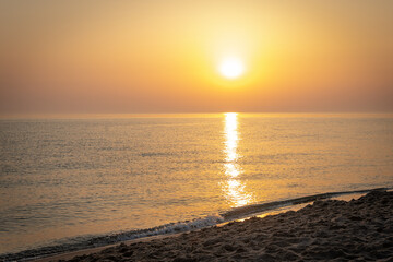 Wschód słońca Morze Bałtyckie
