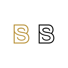 Sb logo , letter Sb logo design , abstract sb logo , clean and modern logo style . vector illustration