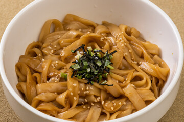 伊勢うどん　Cold soy sauce japanese udon noodles