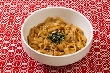 伊勢うどん　Cold soy sauce japanese udon noodles
