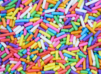 sprinkles Sugar candy, small colorful, macro background