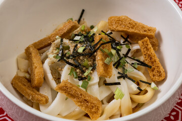 伊勢うどん　Cold soy sauce japanese udon noodles