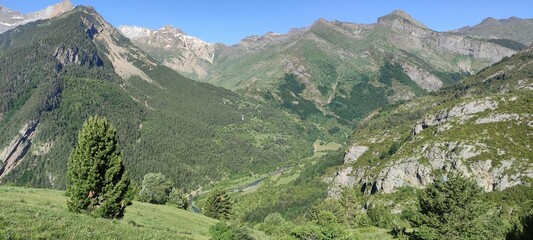 view of the mountains