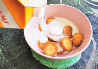 Danish traditional buttermilk served cold on hot summer days