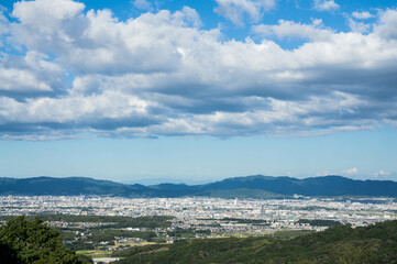 Fototapeta na wymiar 京都 善峯寺の山頂から見下ろす絶景
