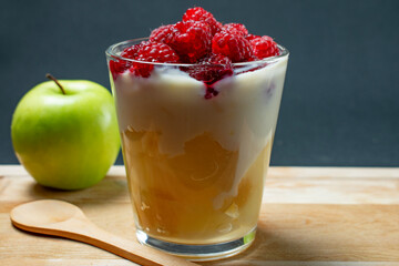 smoothie with raspberry