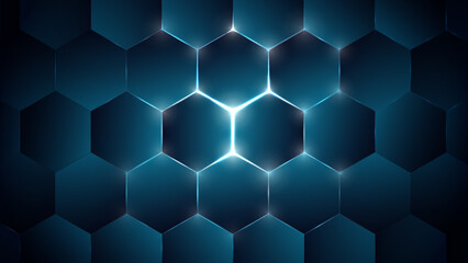 abstract technological honeycomb futuristic digital high tech © Eva