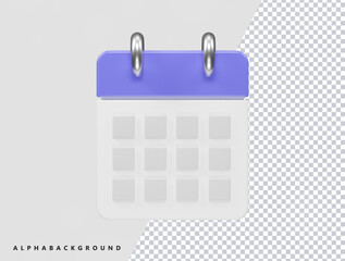 Calendar icon render png