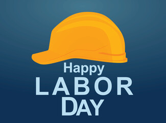 Happy labor day card. vector
