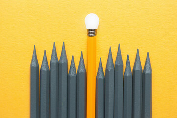 Stand out from the crowd concept